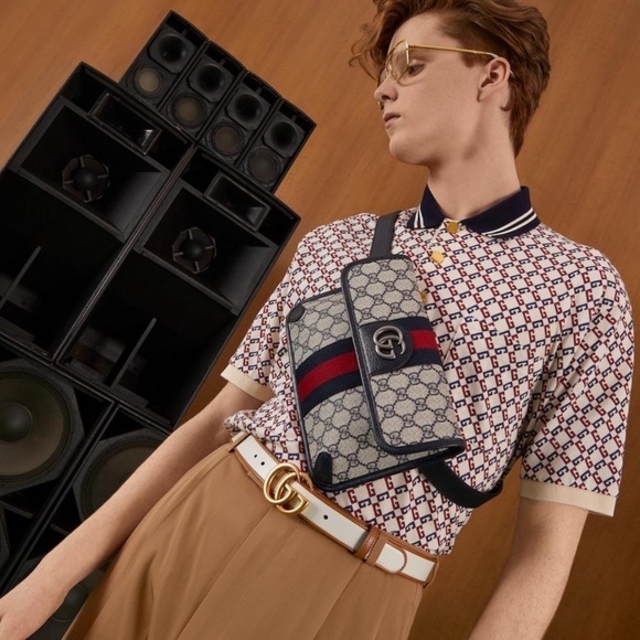 Women’s Gucci blue/red Ophelia GG belt bag size 80 cm/32 inches adjustable - Picture 13 of 14